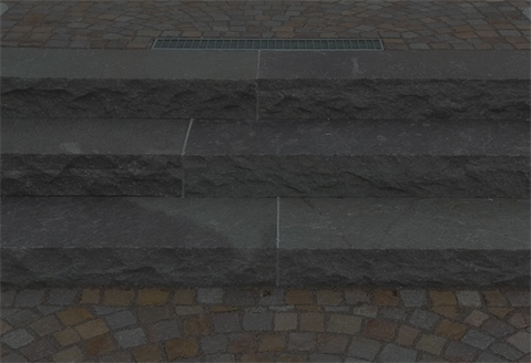 Porphyry extracted from Albiano in the province of Trento
