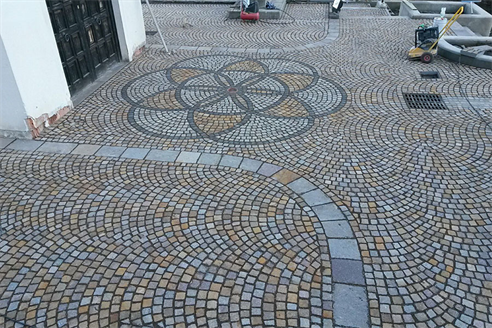 pavimento in porfido per esterni