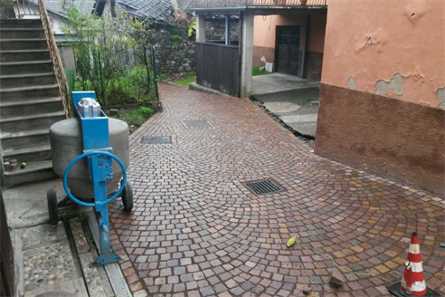 pavimentazione di sanpietrini in porfido 