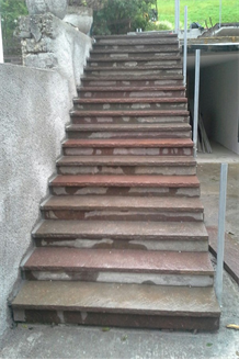 scale in porfido per esterno 